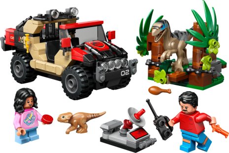 LEGO Jurassic World Offroad raptorontsnapping