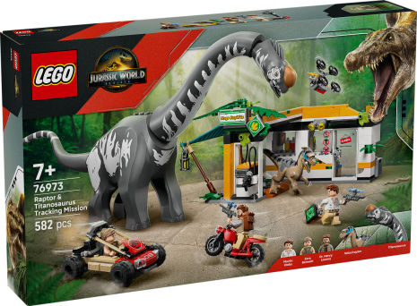 LEGO Jurassic World Raptor en Titanosaurus opsporingsmissie