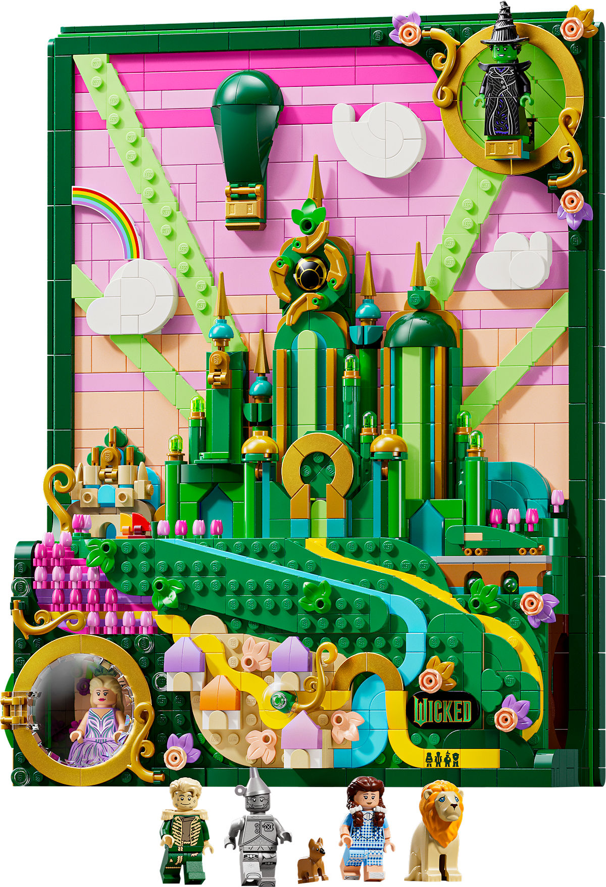 LEGO Wicked Emerald City muurkunst
