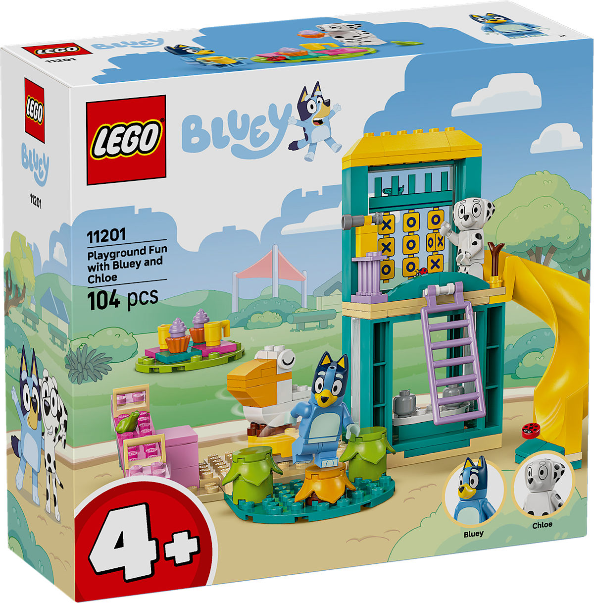 LEGO Bluey en Chloé in de speeltuin