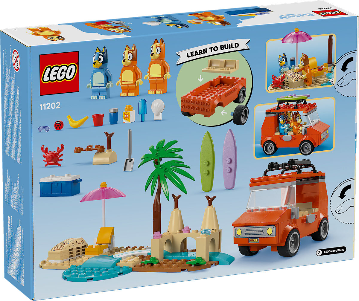 LEGO Bluey's autorit naar het strand