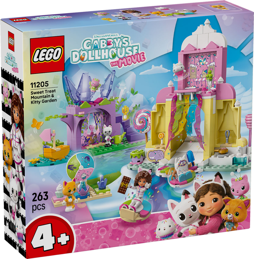 LEGO Gabby's Dollhouse Snoepjesberg en kittentuin