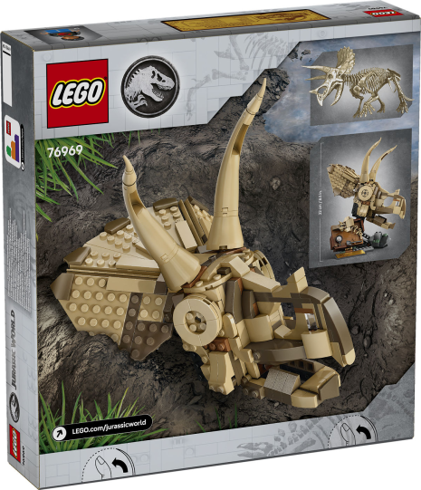 LEGO Jurassic World Dinosaurusfossielen: Triceratops schedel