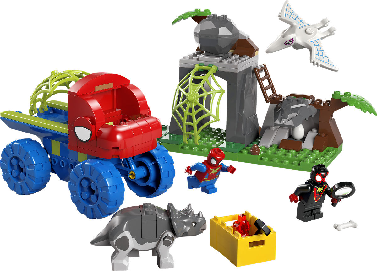 LEGO Spidey Team Spidey reddingsmissie met dinotruck