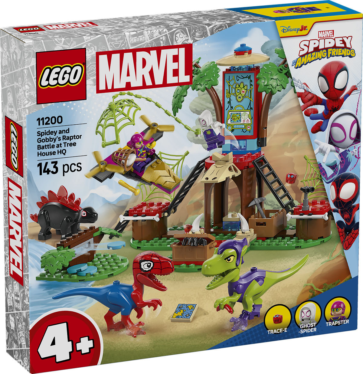 LEGO Spidey Spidey en Gobby's raptorstrijd bij de boomhut