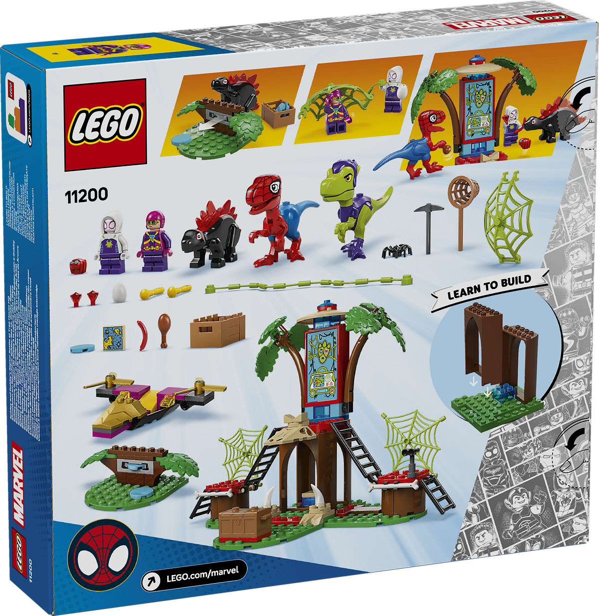 LEGO Spidey Spidey en Gobby's raptorstrijd bij de boomhut