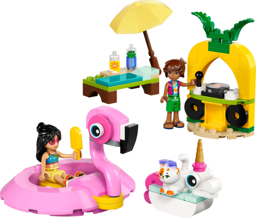 LEGO Friends Zwembadfeestje met flamingo en eenhoorn