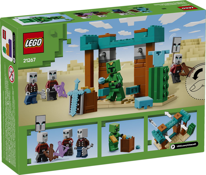 LEGO Minecraft De Illagers in de woestijn