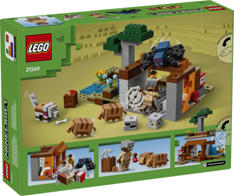 LEGO Minecraft De gordeldieren bij de mijn