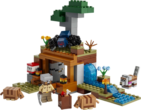 LEGO Minecraft De gordeldieren bij de mijn