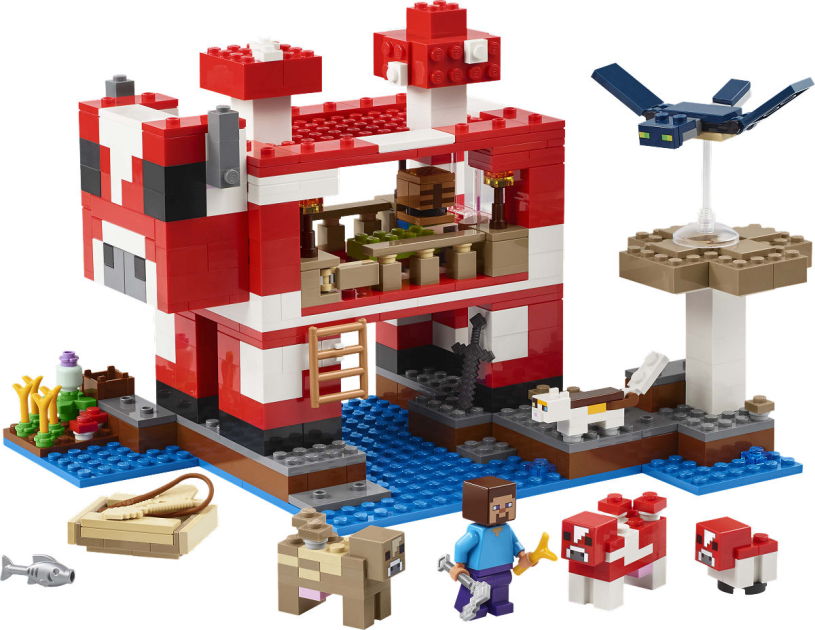LEGO Minecraft Het Mooshroom huis