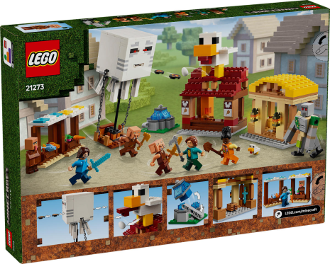 LEGO Minecraft De Ghast-ballon aanval op het dorp