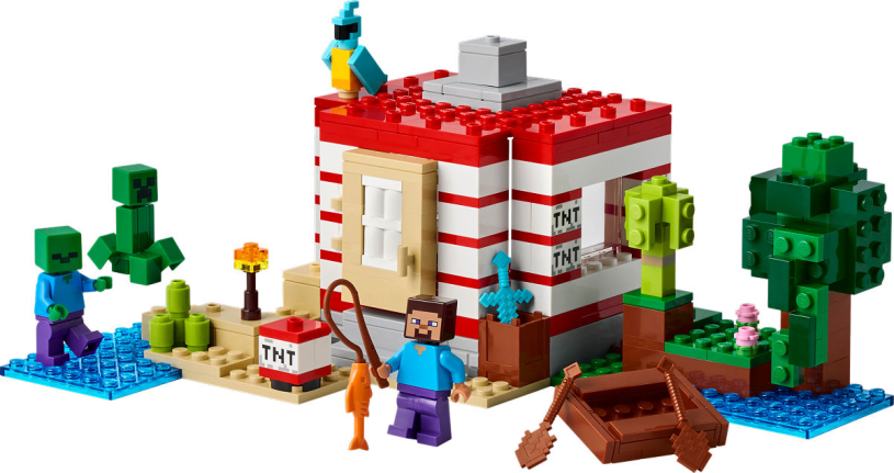 LEGO Minecraft Het TNT junglehuis