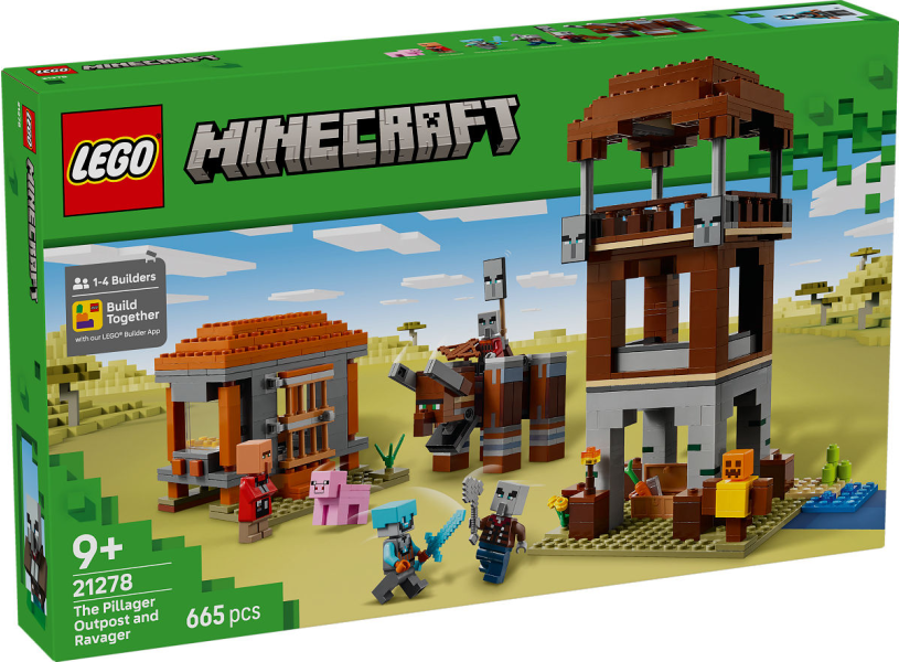 LEGO Minecraft De Plunderaar buitenpost en Verwoester