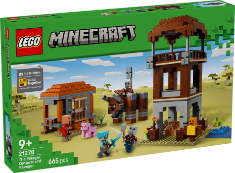 LEGO Minecraft De Plunderaar buitenpost en Verwoester