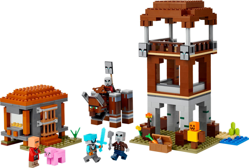 LEGO Minecraft De Plunderaar buitenpost en Verwoester