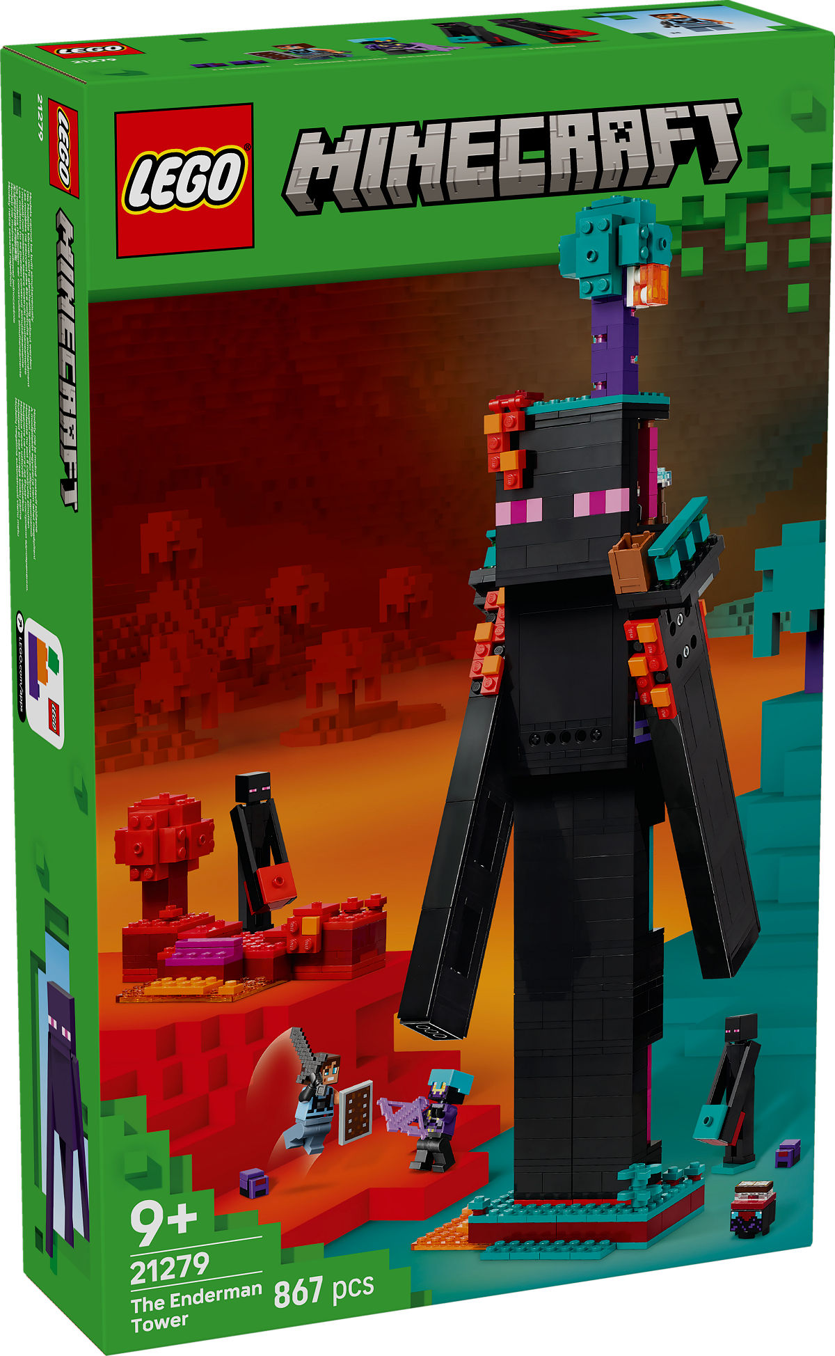 LEGO Minecraft De Enderman toren
