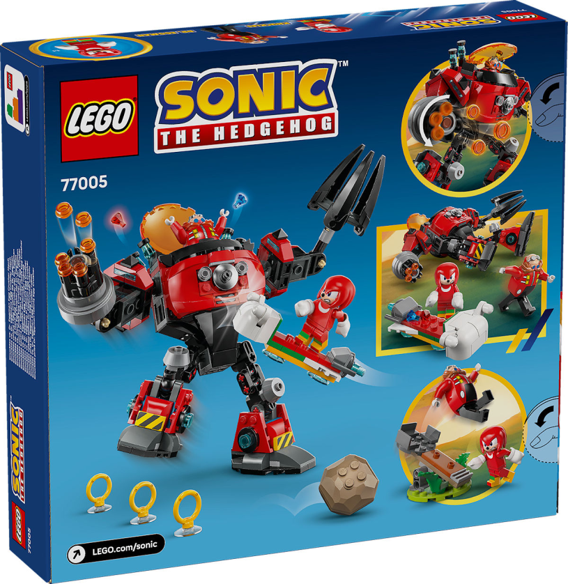 LEGO Sonic Knuckles vs. Dr. Eggman Egg Crusher mecha