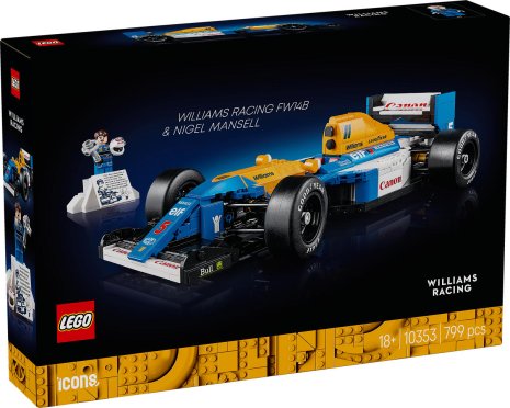 LEGO ICONS Williams Racing FW14B en Nigel Mansell