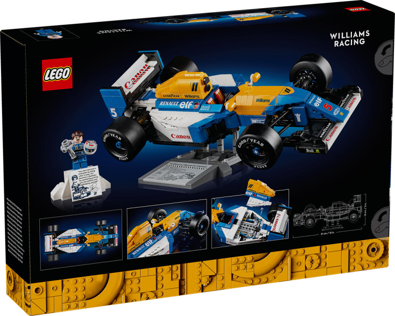 LEGO ICONS Williams Racing FW14B en Nigel Mansell