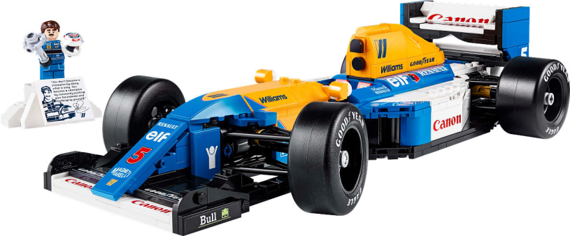 LEGO ICONS Williams Racing FW14B en Nigel Mansell