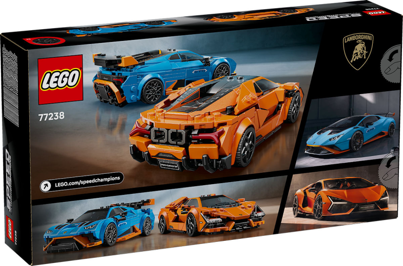 LEGO Speed Champions Lamborghini Revuelto en Huracán STO