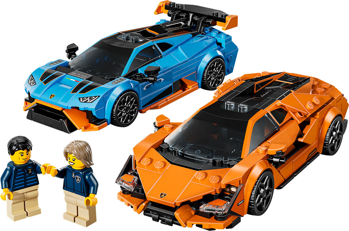 LEGO Speed Champions Lamborghini Revuelto en Huracán STO