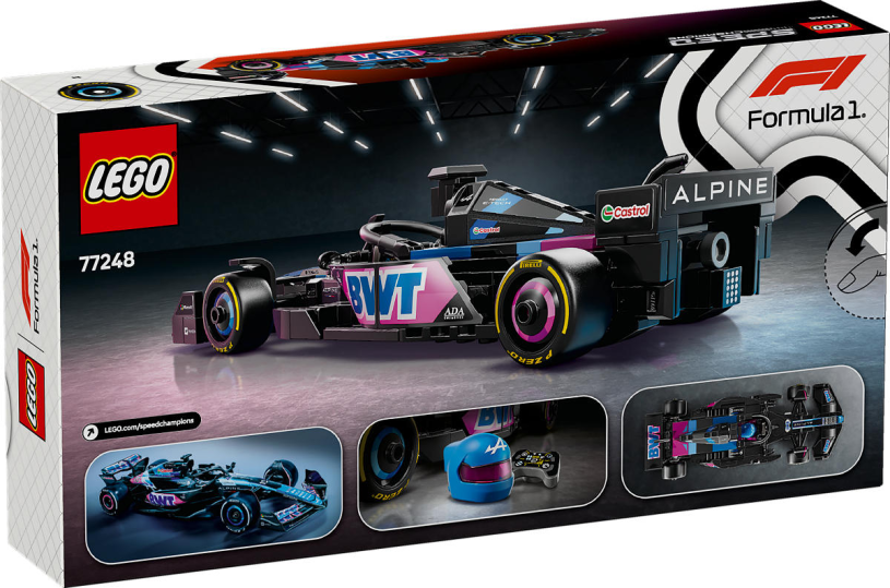 LEGO Speed Champions F1 BWT Alpine Team A524 racewagen
