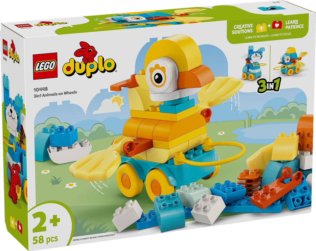 DUPLO Stad 3-in-1 dieren op wielen
