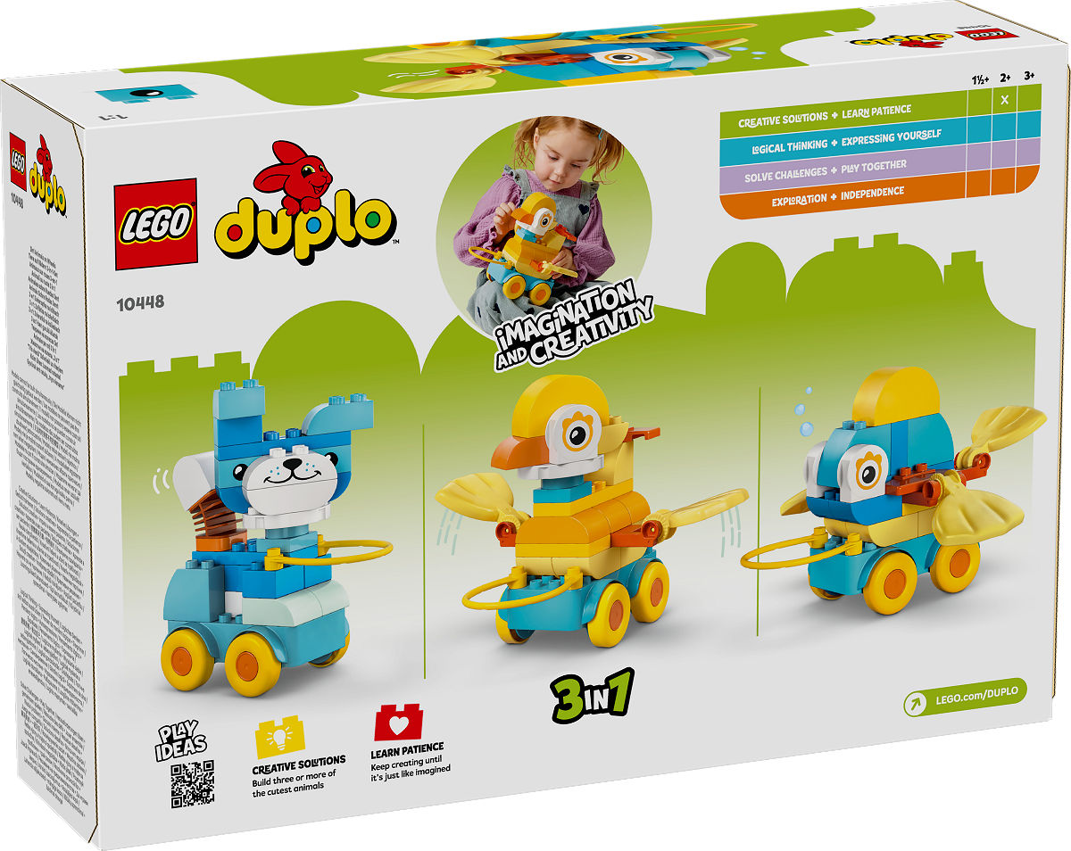 DUPLO Stad 3-in-1 dieren op wielen