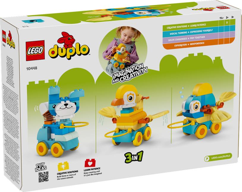 DUPLO Stad 3-in-1 dieren op wielen