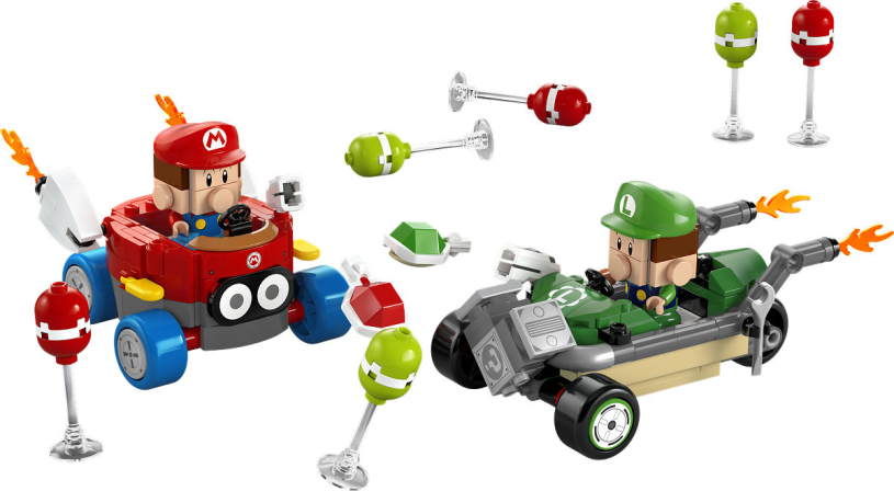LEGO Super Mario Kart - Baby Mario vs. Baby Luigi
