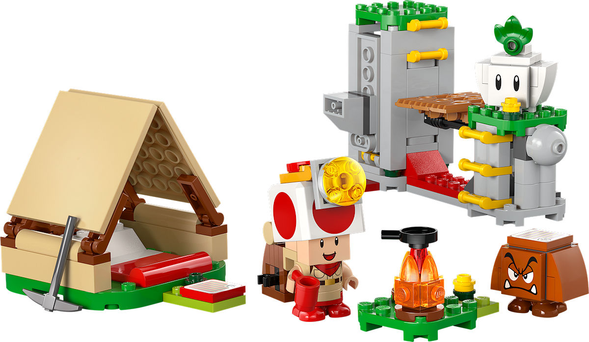 LEGO Super Mario Toad-baas' kampeerplaats