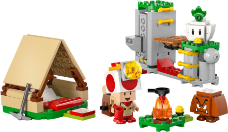 LEGO Super Mario Toad-baas' kampeerplaats