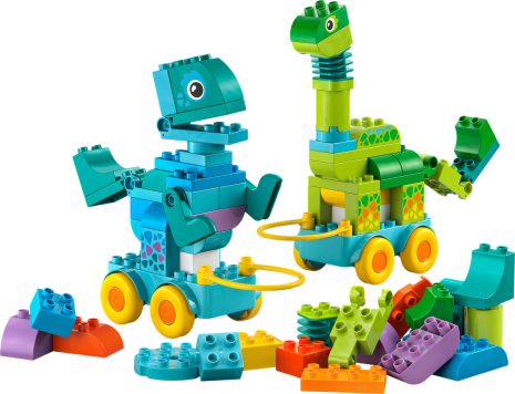 DUPLO Stad 3-in-1 dinosaurussen op wielen