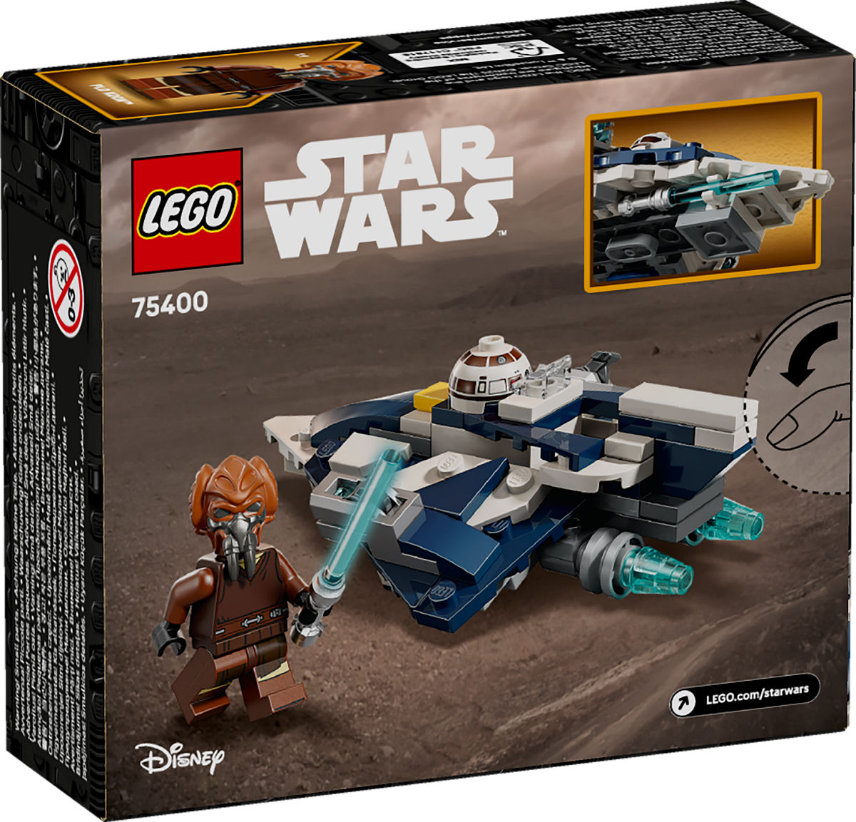 LEGO Star Wars Plo Koons Jedi Starfighter microfighter