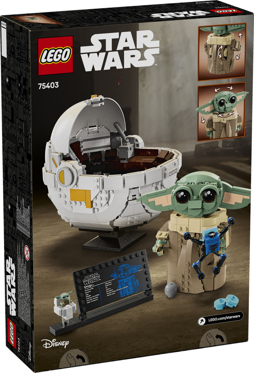 LEGO Star Wars Grogu met zweefkinderwagen