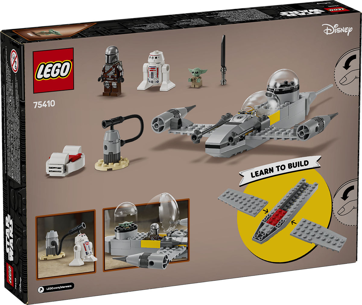 LEGO Star Wars Mando en Grogu's N-1 Starfighter