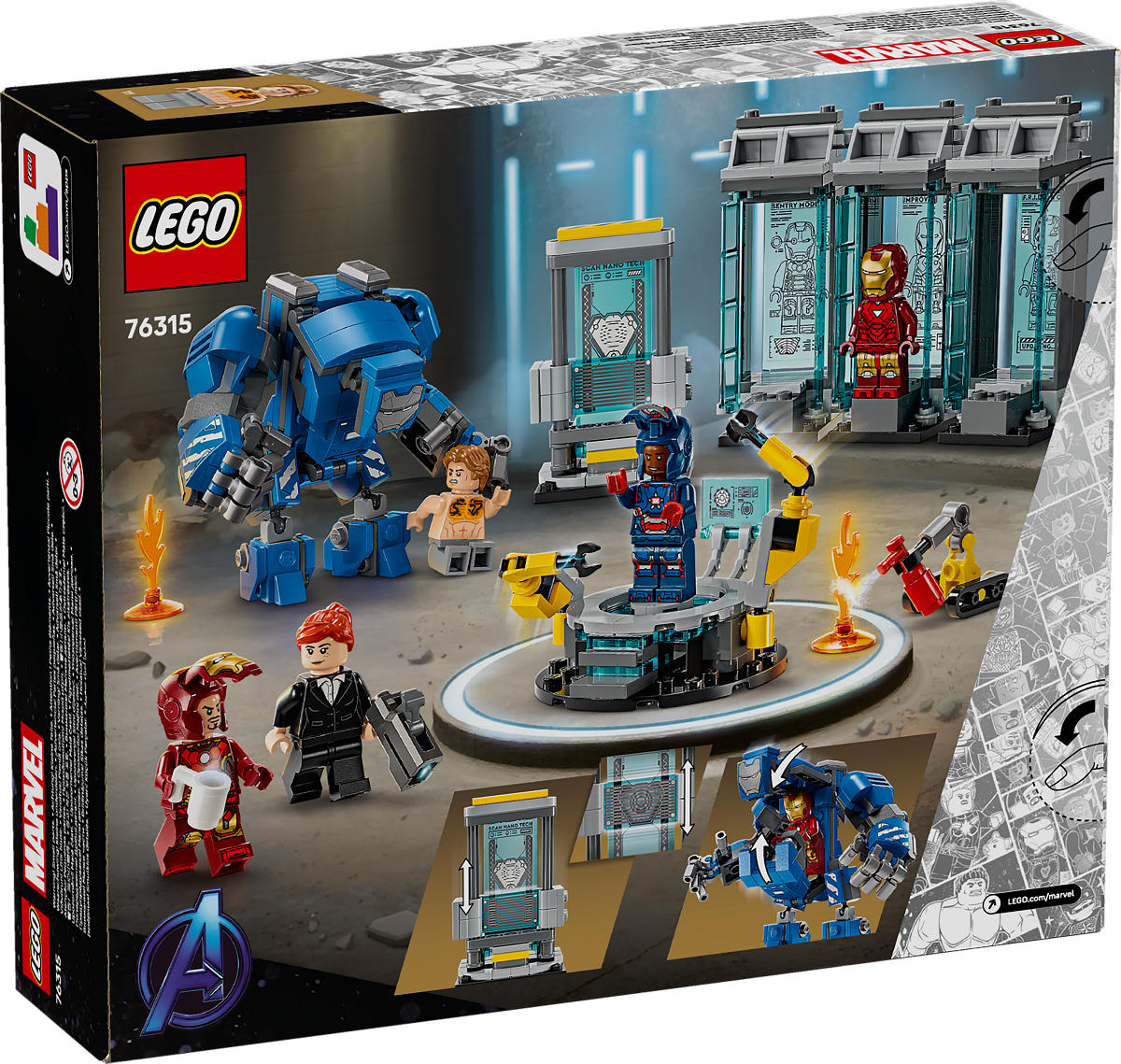 LEGO Super Heroes Iron Mans laboratorium: harnasruimte
