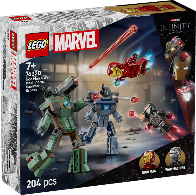 LEGO Super Heroes Iron Man en War Machine vs. Hammer Drones