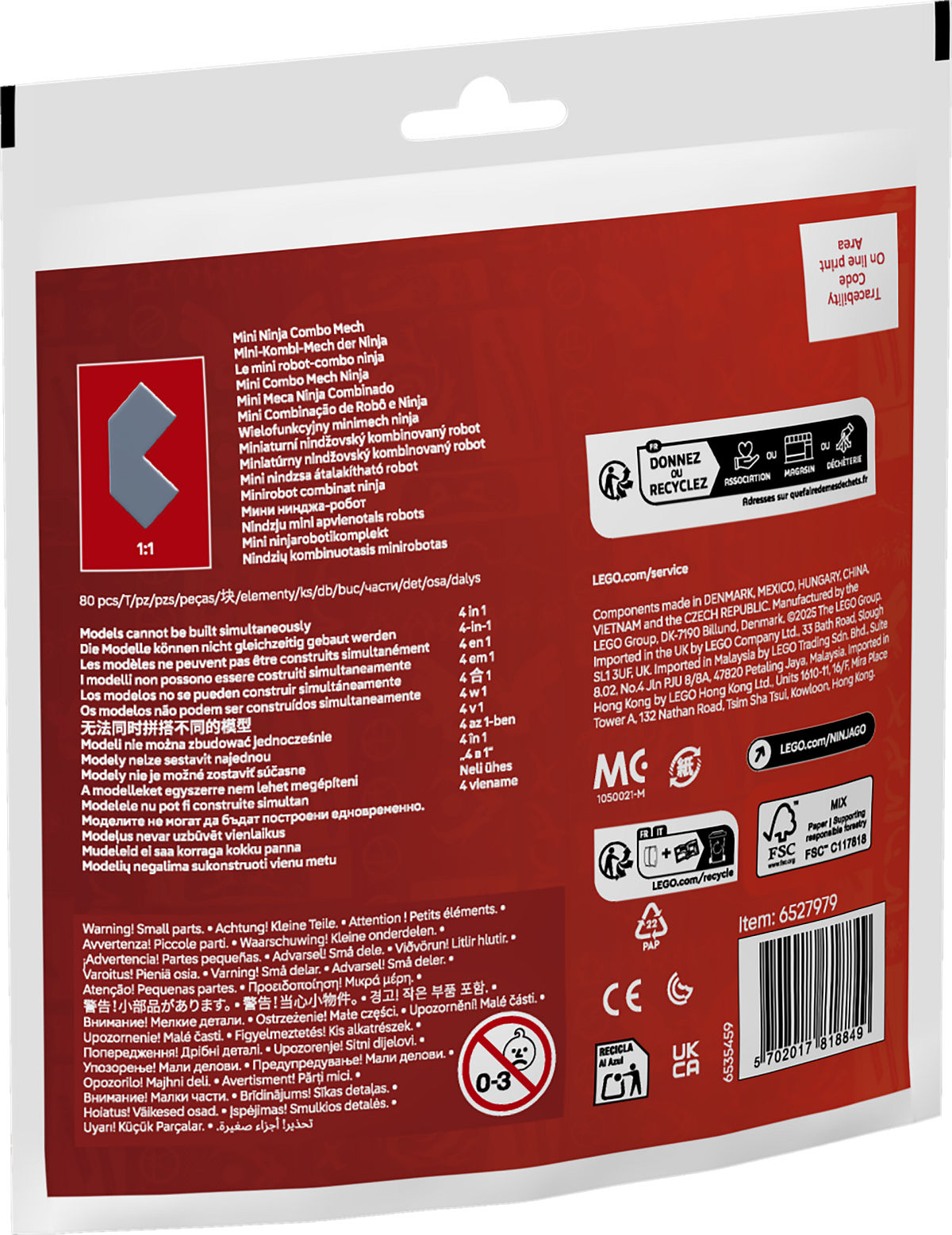 LEGO Impulse Bags - Mini ninja combomecha