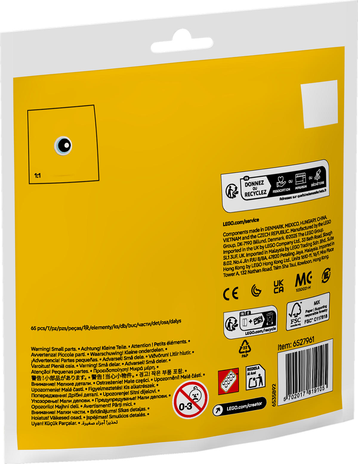 LEGO Impulse Bag - Paasei schilderen met kuiken