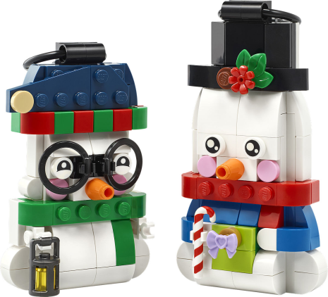 LEGO Iconic Sneeuwpopornamenten