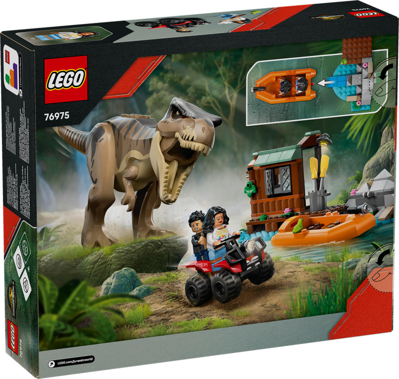 LEGO Jurassic World T. rex rivierontsnapping