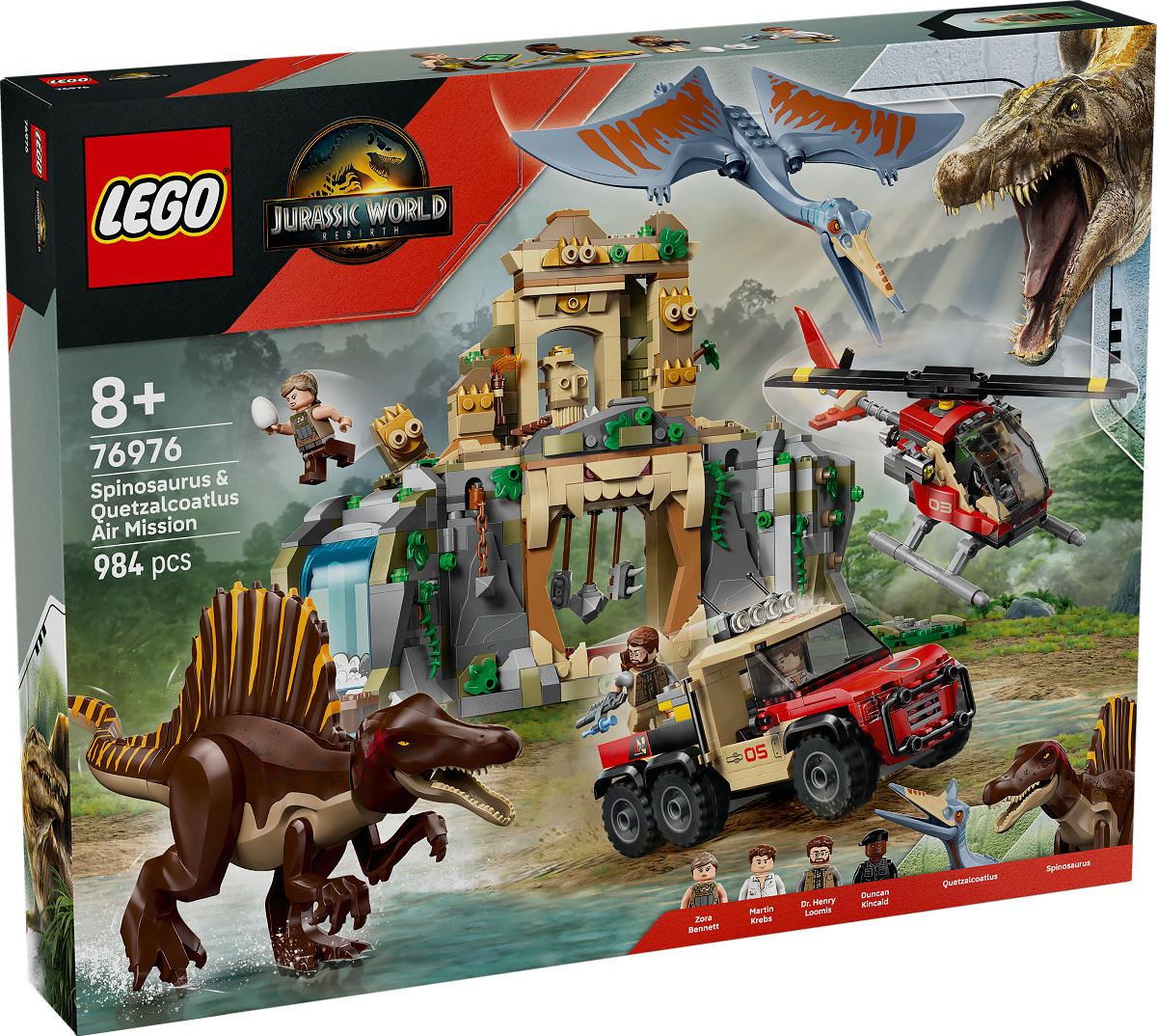 LEGO Jurassic World Spinosaurus / Quetzalcoatlus luchtmissie