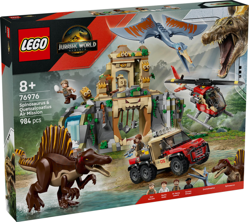 LEGO Jurassic World Spinosaurus / Quetzalcoatlus luchtmissie