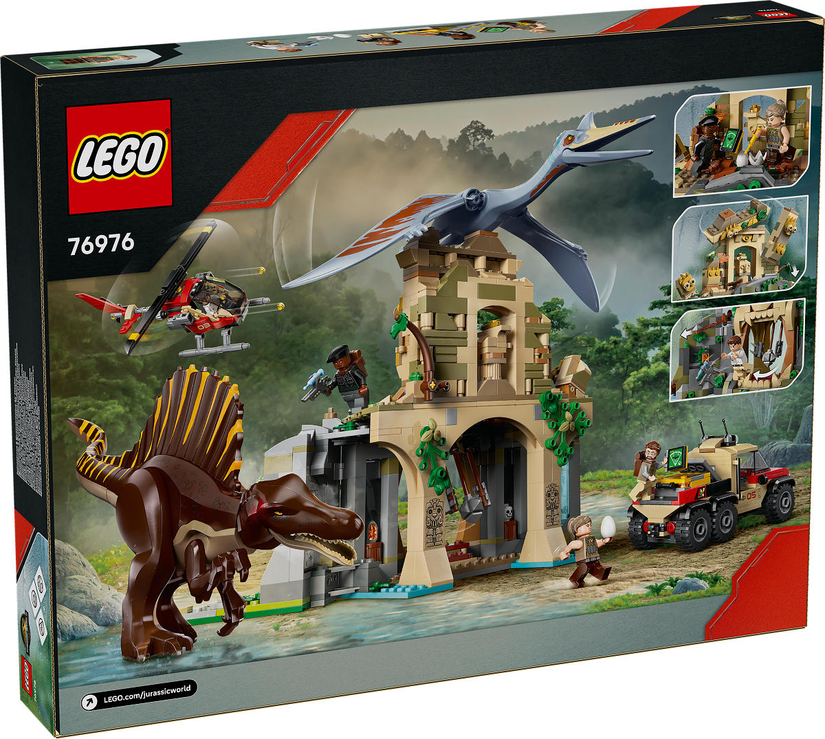 LEGO Jurassic World Spinosaurus / Quetzalcoatlus luchtmissie