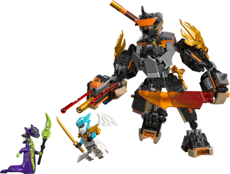 LEGO Ninjago Cole's missiemecha en draak Zane