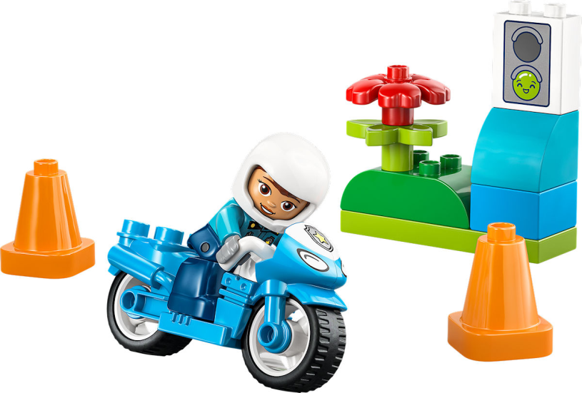DUPLO Town Blauwe politiemotor