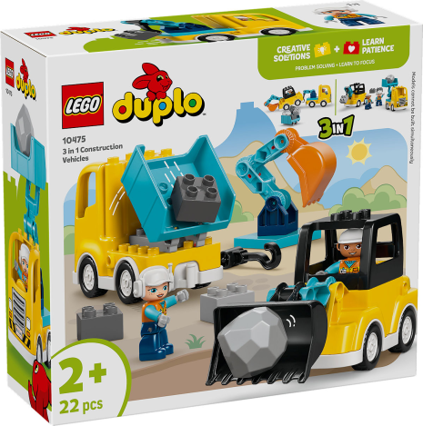 DUPLO Town 3-in-1 bouwvoertuigen